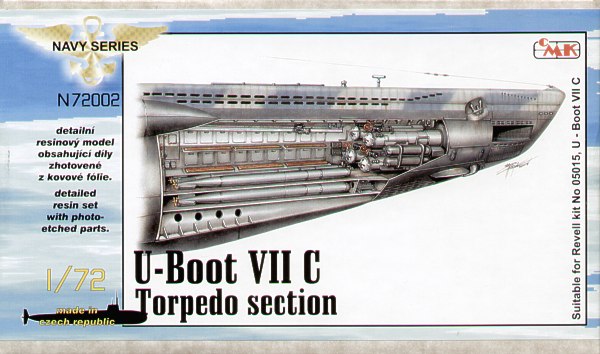 CMK/Czech Master Kits CMKN72002 1:72 Type VIIc U-Boat interior torpedo section