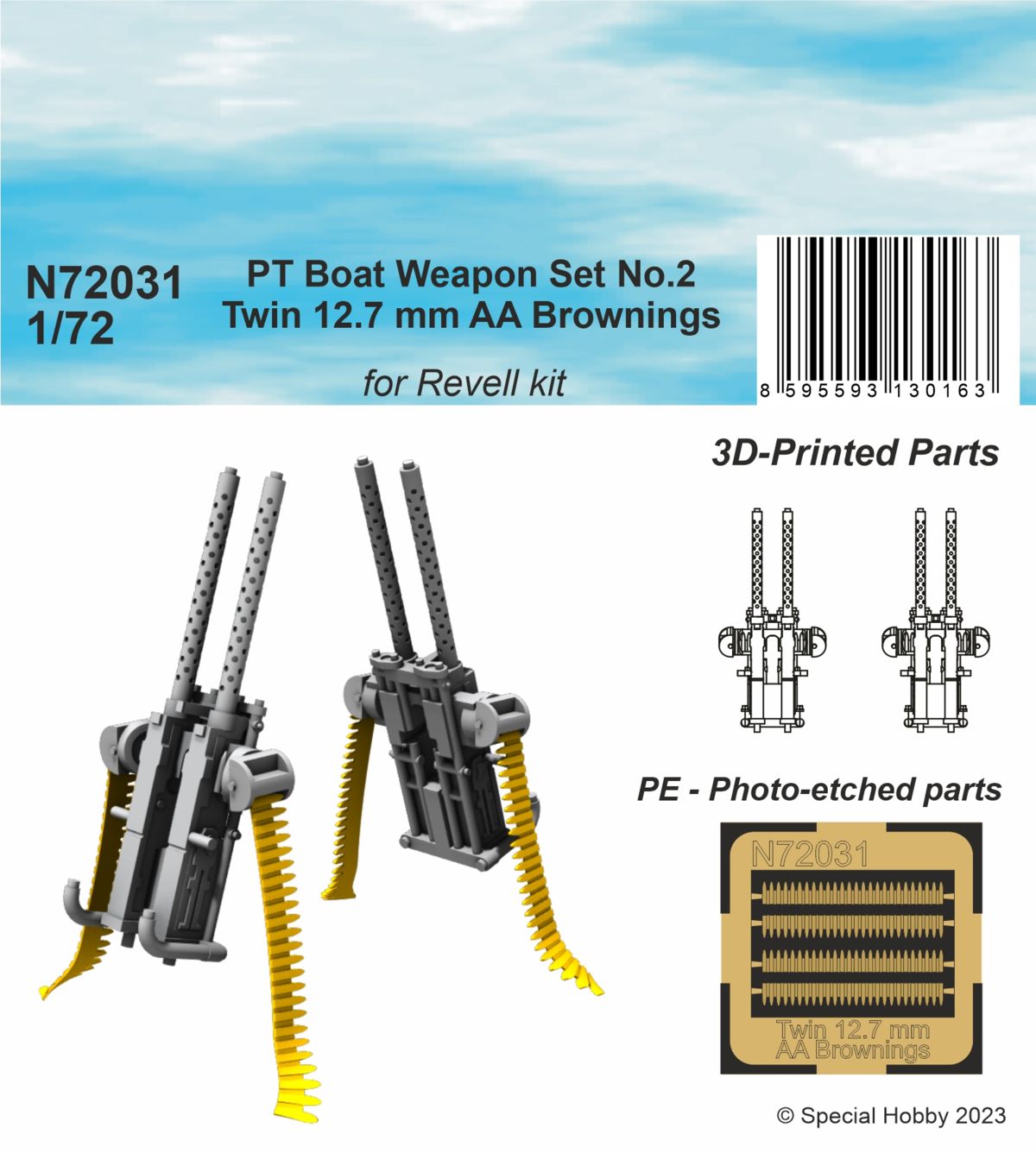CMK/Czech Master Kits CMKN72031 1:72 PT Boat Weapon Set No.2