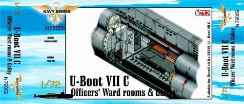 CMK CMKN72005 1:72 Type VIIc U-Boat Officers ward rooms & galley