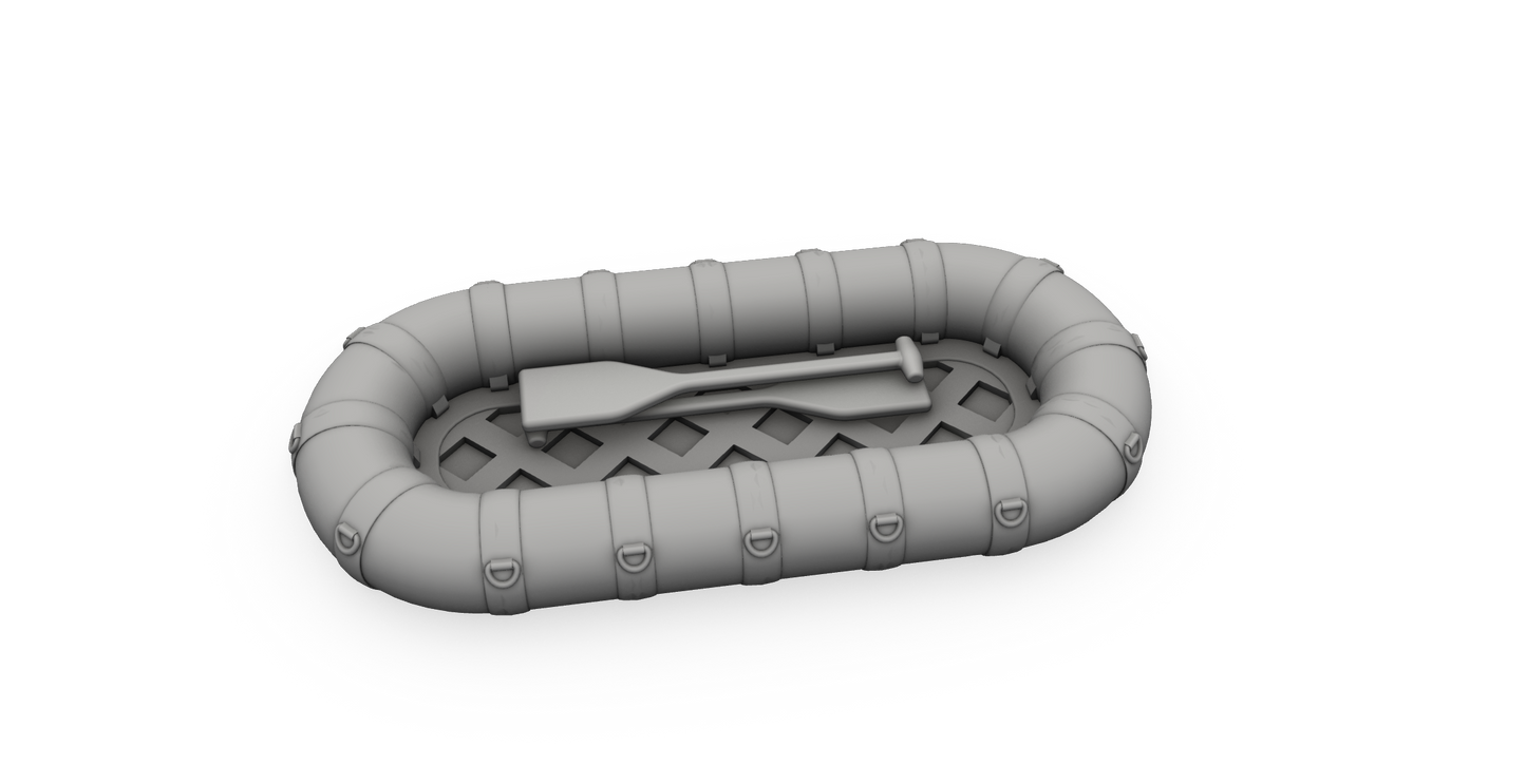 CMK/Czech Master Kits CMKN72033 1:72 PT-109 Patrol Torpedo Boat Life Raft