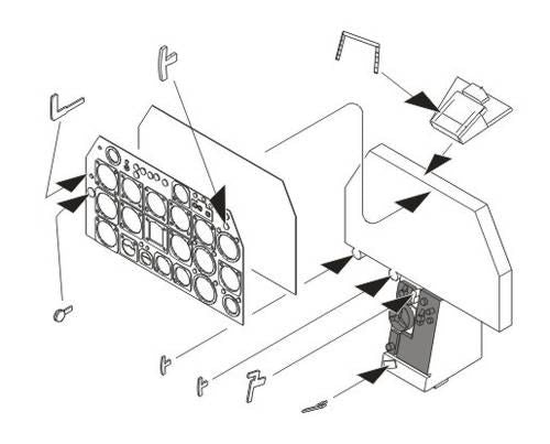 CMK/Czech Master Kits CMQ32144 1:32 North-American F-86F Sabre Instrument panel)