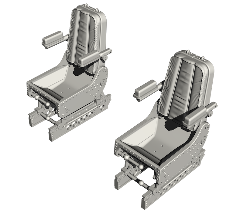 CMK/Czech Master Kits CMQ48353 1:48 Siebel Si-204/Aero C-3 Pilots' Seats