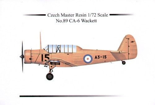CMR CMR72-5089 1:72 CAC CA-6 Wackett with Decals RAF/Australian