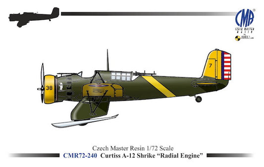 CMR CMR72-240 1:72 Curtiss A-12 Shrike Radial Engine with Decals