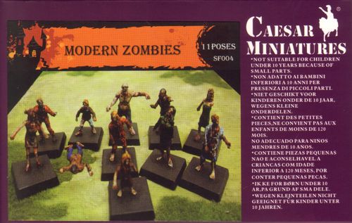 Caesar Miniatures CMSF004 1:72 Modern Zombies