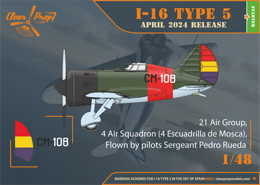 Clear Prop Models CP4822 1:48 Polikarpov I-16 type 5