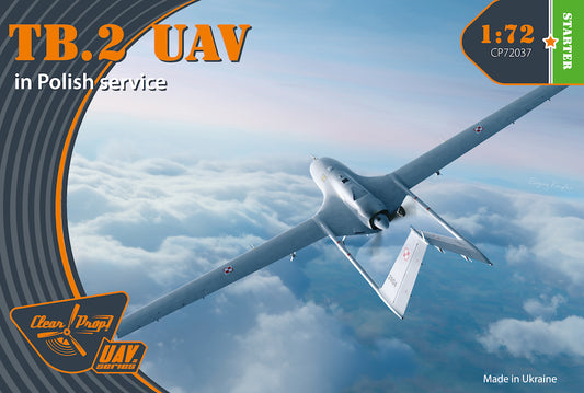 Clear Prop Models CP72037 1:72 Bayraktar TB.2 UAV in Polish service Starter kit