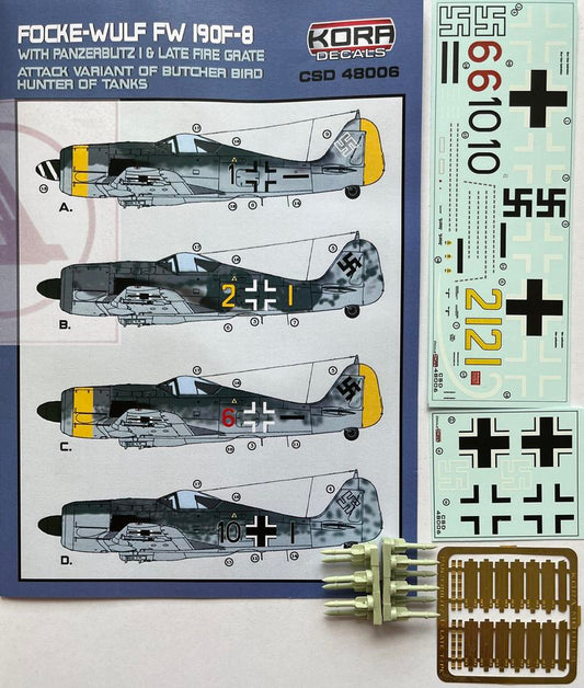 Kora CSD48006 1:48 Focke-Wulf Fw-190F-8 with Panzerblitz I & late fire grate