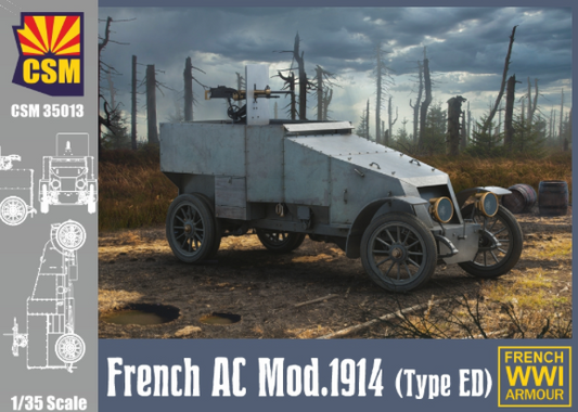 Copper State Models CSM35013 1:35 French Armored Car Modele 1914