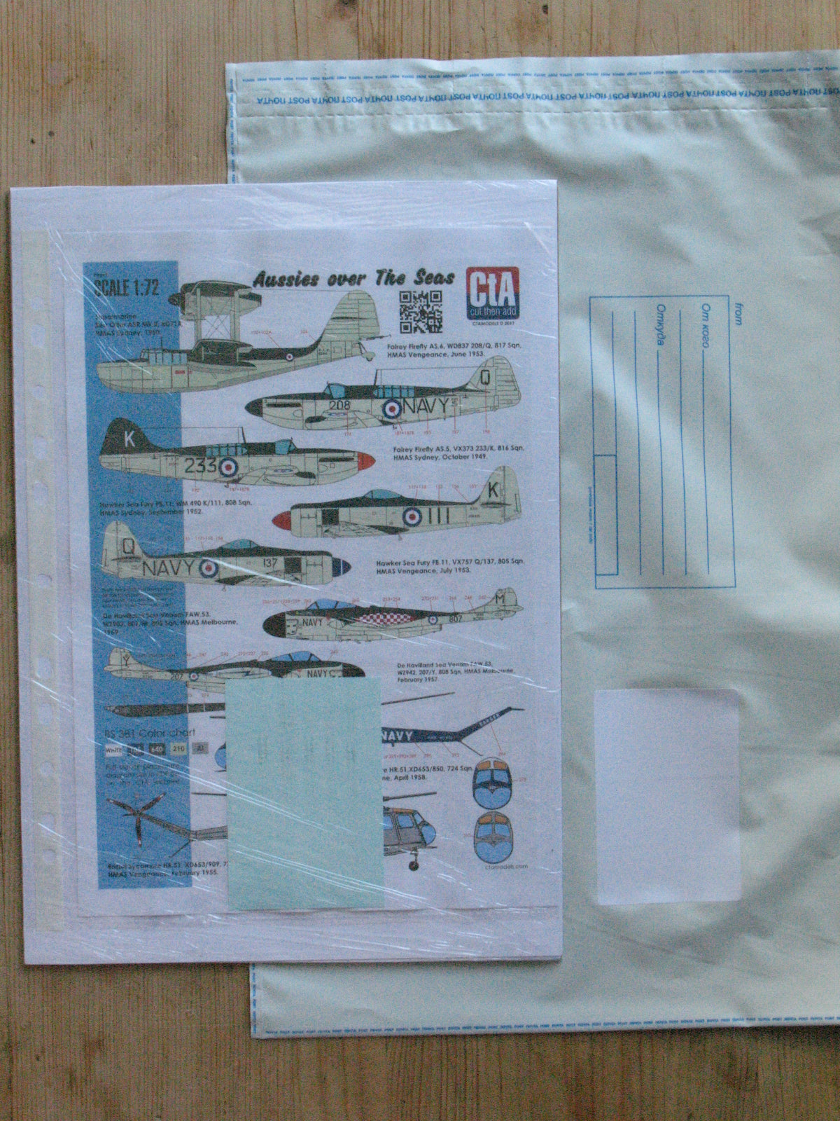 CtA Cut then Add CTA-007 1:72 "Aussies over The Seas"