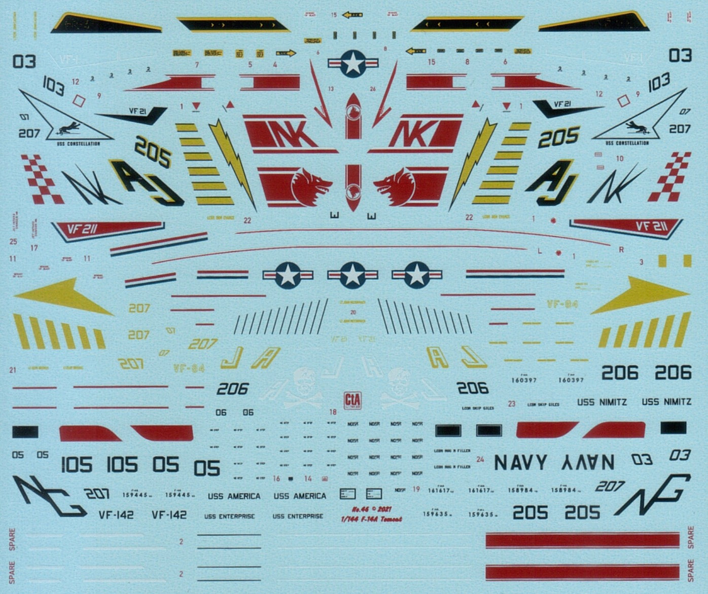 CtA Cut then Add CTA-046 1:144 "Colorful Tomcats"