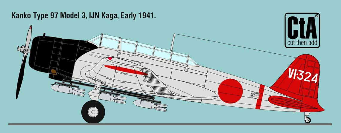 CtA Cut then Add CTA-063 1:32 Nakajima B5N2 Type 97 Kate