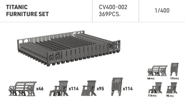 ION Model CV400-002 1:400 Titanic furniture set