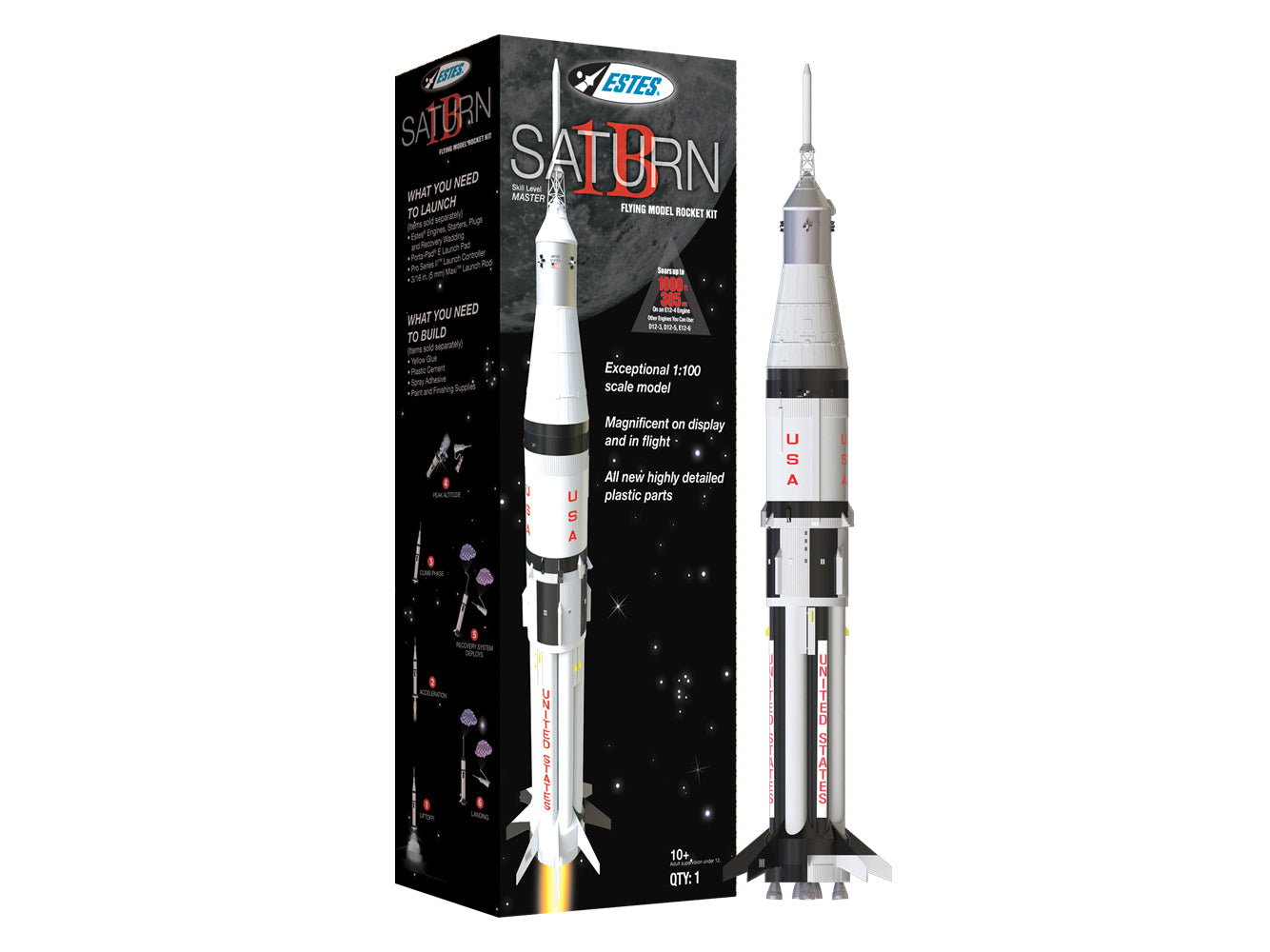 Estes Saturn 1B (2) (Scale) (English Only) ES7251