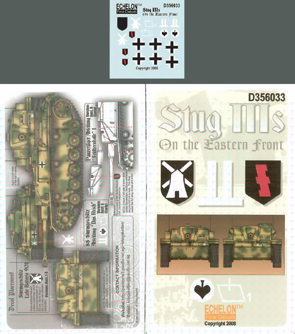 Echelon FD D356033 1:35 Sturmgeschutz/StuG.III s on the Eastern Front