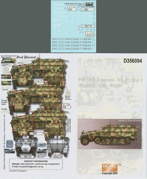 Echelon FD D356094 1:35 LSSAH Sd.Kfz.251/7 Ausf.Cs