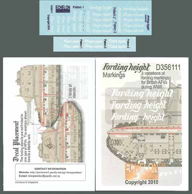 Echelon FD D356111 1:35 Fording Height Markings