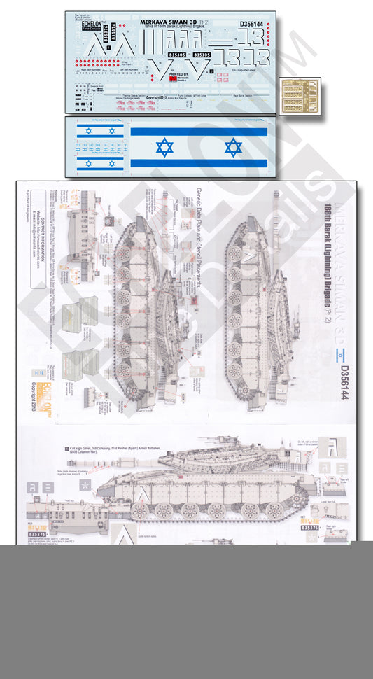 Echelon FD D356144 1:35 Merkava Siman 3D
