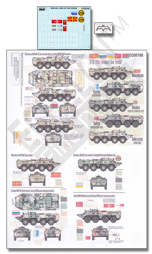 Echelon FD D356186 1:35 Soviet BTR-80s Around the World