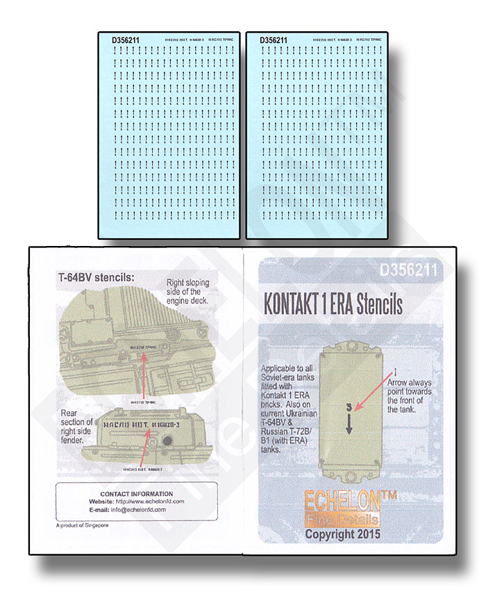 Echelon FD D356211 1:35 KONTAKT 1 ERA Stencils