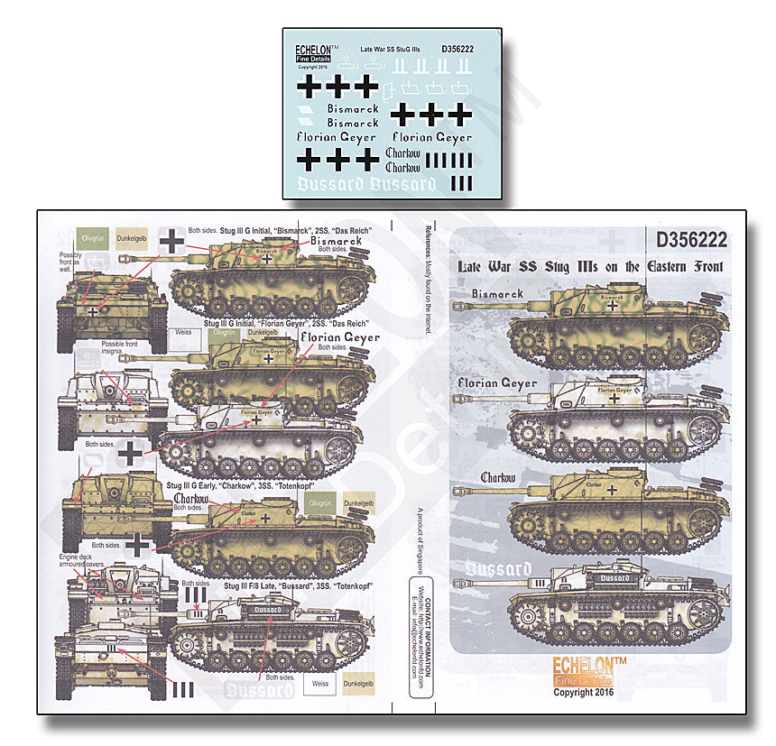 Echelon FD D356222 1:35 Late War SS Sturmgeschutz/StuG.III on the Eastern Front