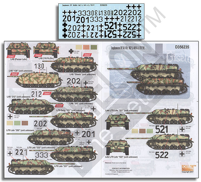 Echelon FD D356235 1:35 Jagdpanzer IV Sd.Kfz.162 L/48 & L/70