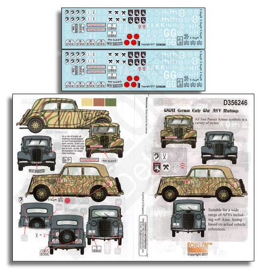 Echelon FD D356246 1:35 WWII German Early War AFV Markings