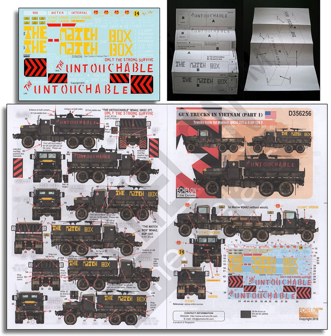 Echelon FD D356256 1:35 Gun Trucks in Vietnam
