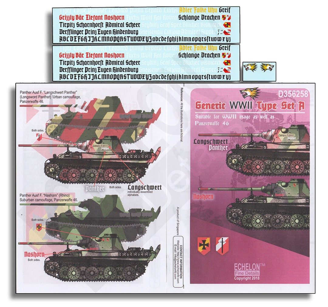 Echelon FD D356258 1:35 Generic WWII Type Set A