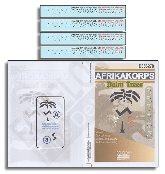 Echelon FD D356278 1:35 Afrika Korps Palm Trees in black, red & white