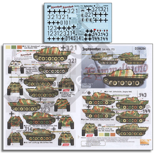 Echelon FD D356284 1:35 Jagdpanther Sd.Kfz.173