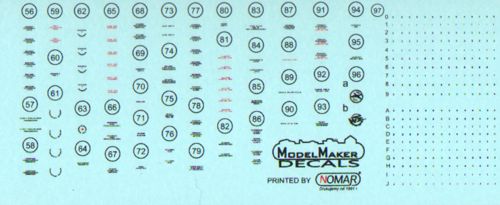 Model Maker Decals D48026 1:48 Mikoyan MiG-17/Lim-1/2 early version stencils