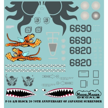 Model Maker D48079 1:48 ROCAF F-16A/B 70th Anniv AVG Markings