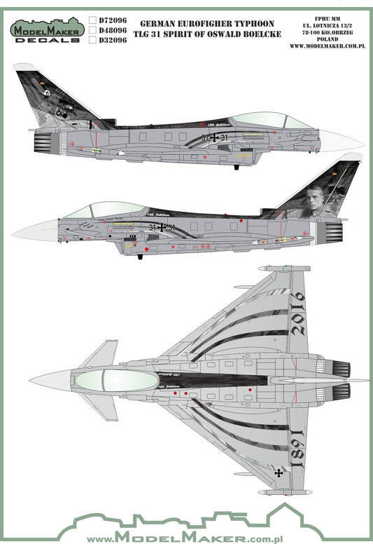 Model Maker D48096 1:48 German Eurofighter Spirit of Oswald Boelcke
