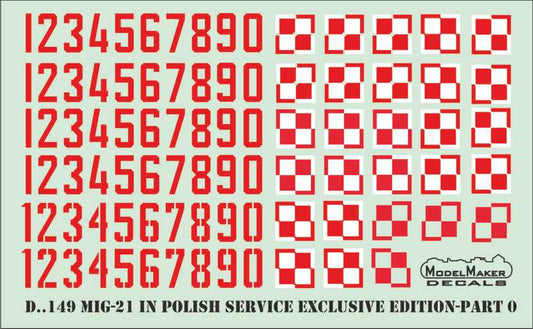 Model Maker D48149 1:48 MiG-21 Polish Service Edition Part 0