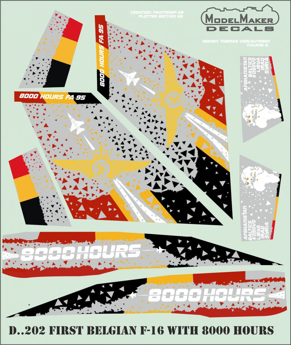 Model Maker Decals D48202 1:48 General-Dynamics F-16AM