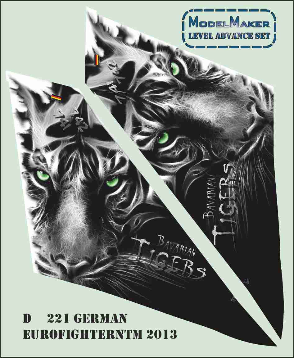 Model Maker Decals D48221 1:48 German Eurofighter NATO Tiger Meet 2013