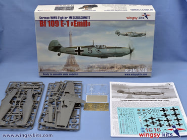 Wingsy Kits D5-07 1:48 Messerschmitt Bf-109E-1 with PE & Decals