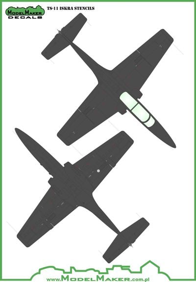 Model Maker Decals D72041 1:72 PZL TS-11 'Iskra' stencils