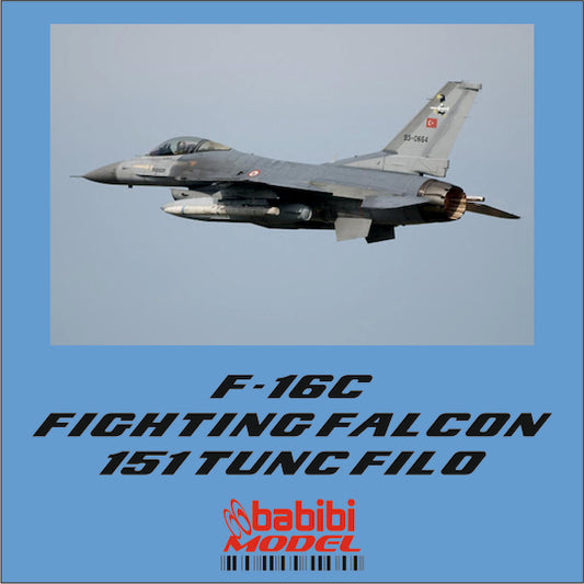 Babibi Models DBT-01143 1:48 Lockheed-Martin F-16C Fighting Falcon 151 Tunc Sq