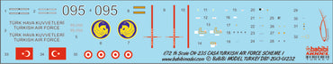 Babibi Models DBT-01232 1:72 CN-235 Casa Turaf Decal Set
