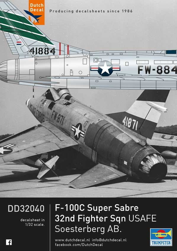 Dutch Decal DD32041 1:32 General-Dynamics F-16A/B KLu coloured Squadron markings