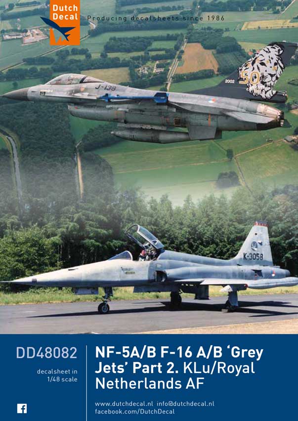 Dutch Decal DD48082 1:48 NF-5/F-16 KLu
