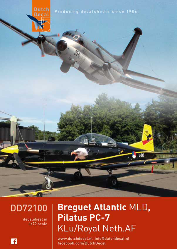 Dutch Decal DD72100 1:72 Br.1150 Atlantic, PC-7, Wasp, Avenger