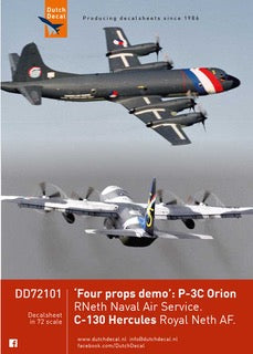 Dutch Decal DD72101 1:72 C-130 Hercules KLu 55 Year 334 Sqn