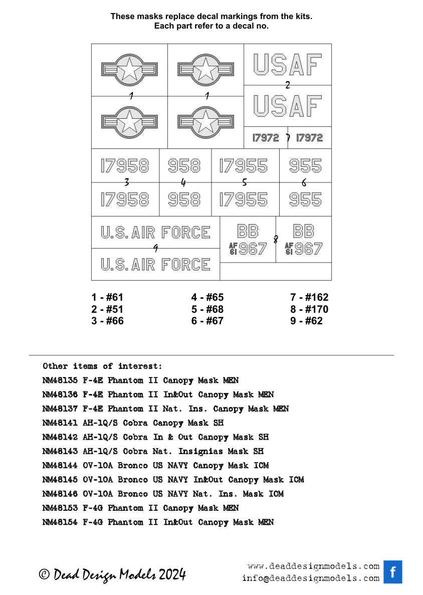 Dead Design Models DDMNM48161 1:48 Lockheed SR-71 Blackbird national insignia