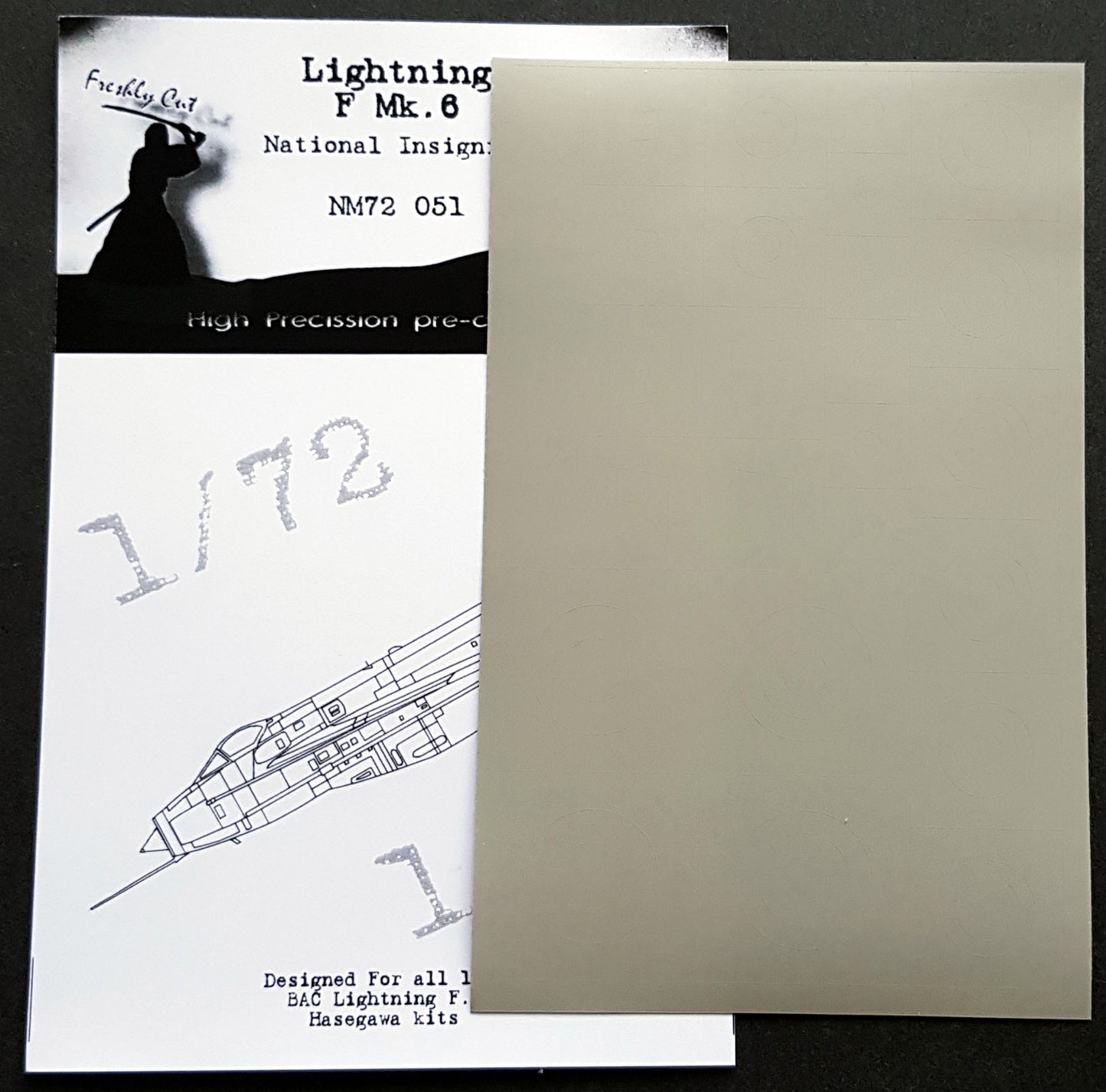 Dead Design Models DDMNM72051 1:72 BAC/EE Lightning F.6 national insignia