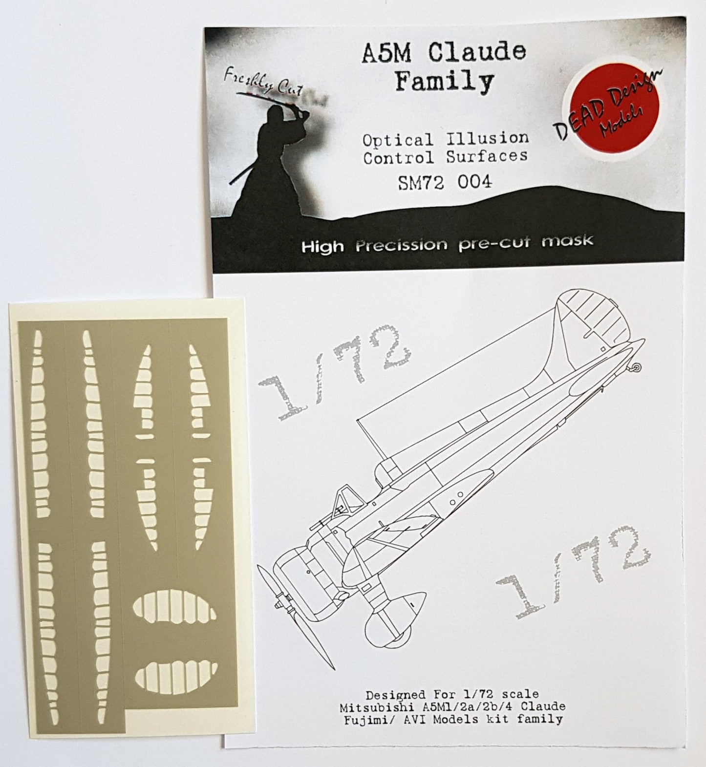 Dead Design DDMSM72004 1:72 A5M1 Claude 3D Control Surface Mask