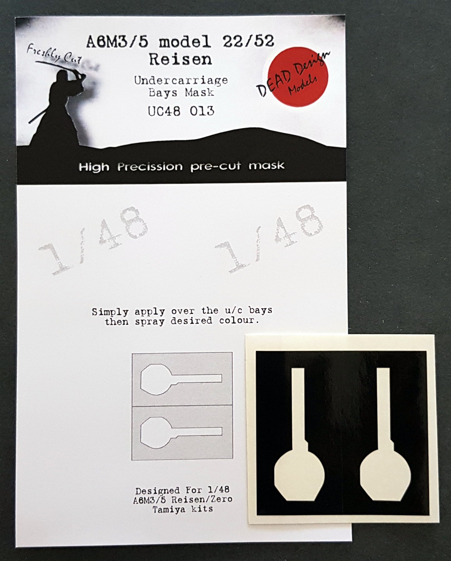 Dead Design DDMUC48013 1:48 A6M3/A6M5 Wheel Bay Paint Mask