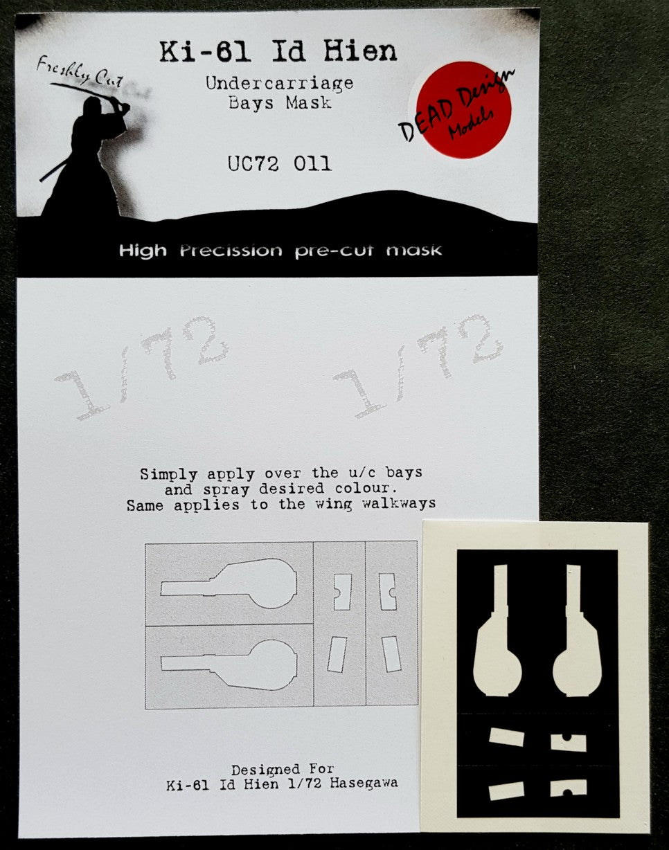 Dead Design DDMUC72011 1:72 Ki-61-Id Hien Wheel Bay Paint Mask